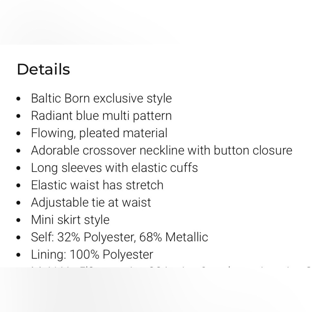 Baltic Born Multi Pattern Mini Dress - image 6